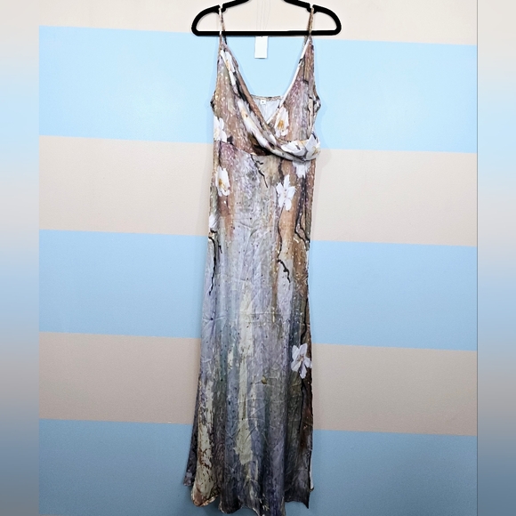 NWT Boutique Multicolor Spaghetti Strap Maxi Dress - Picture 7 of 9